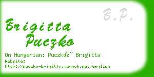 brigitta puczko business card